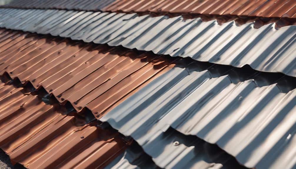 variety of metal roofs