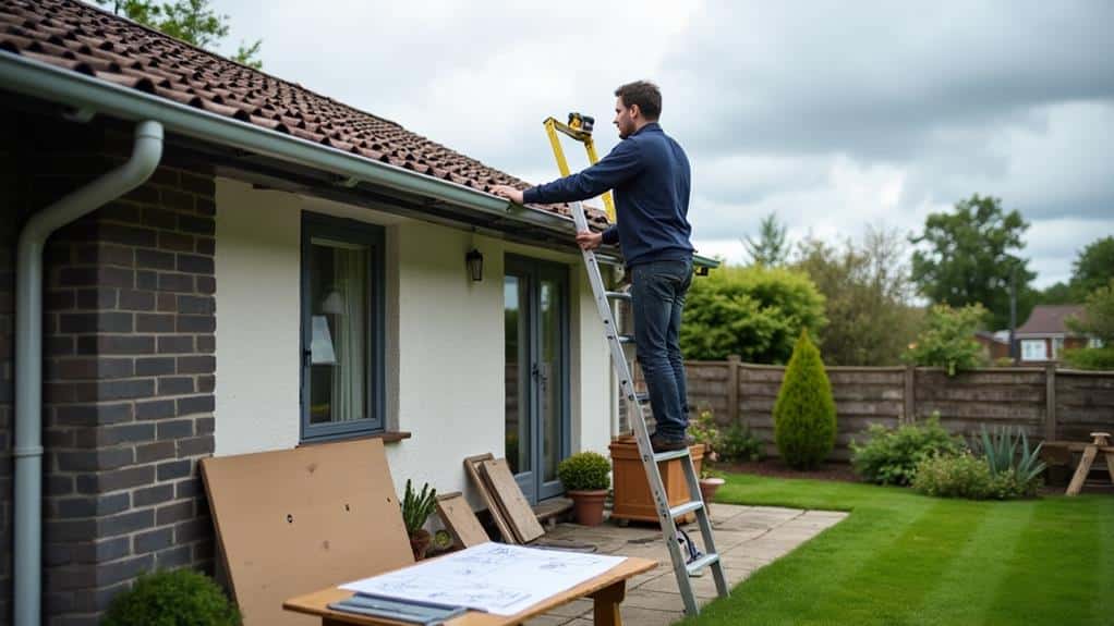 gutter replacement project preparation