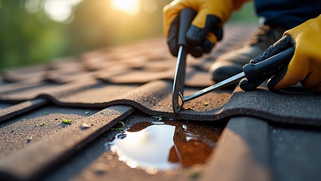 fixing broken roof shingles