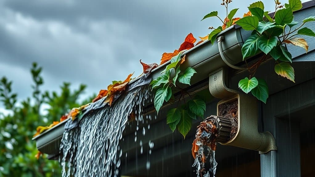 clogged drainage systems issue