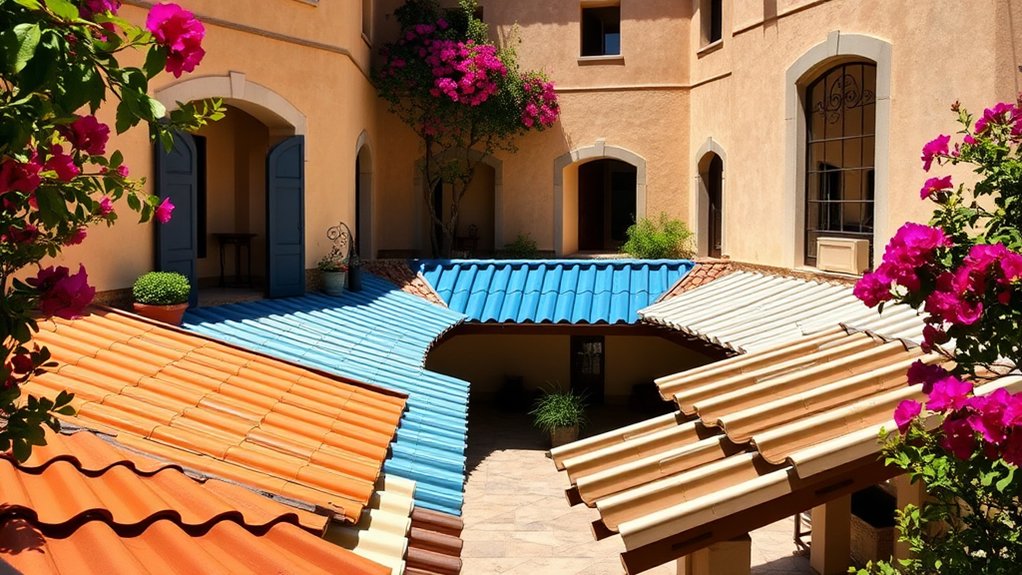 earthy tones for roofs