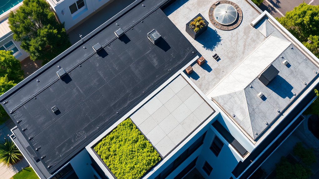 flat roof covering materials