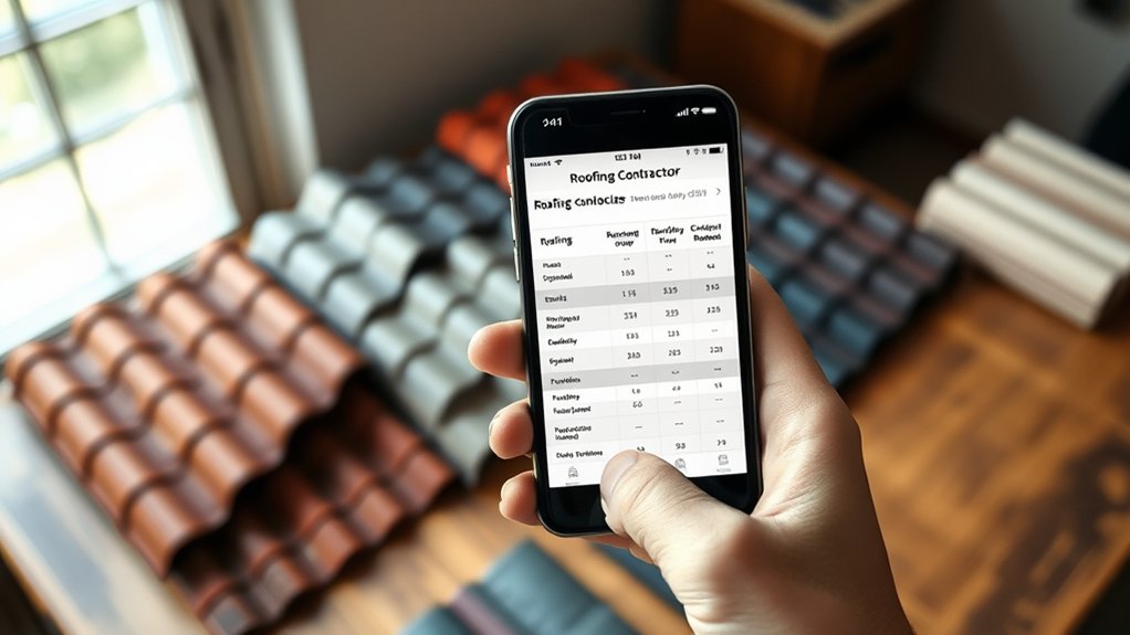 quality roofing contractor comparison