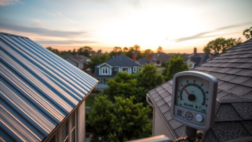 metal roofs vs asphalt noise