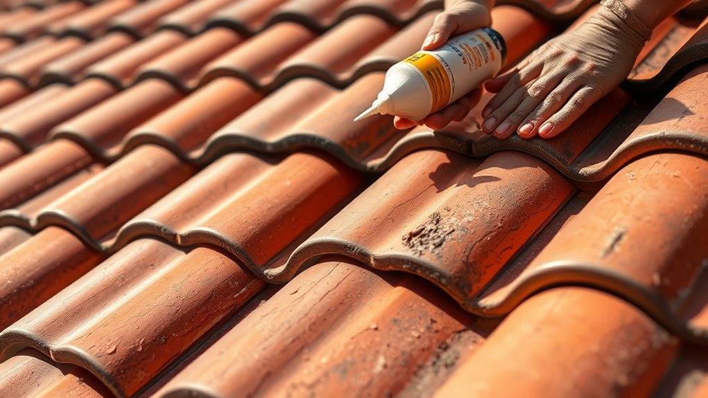 restoring faded clay tiles