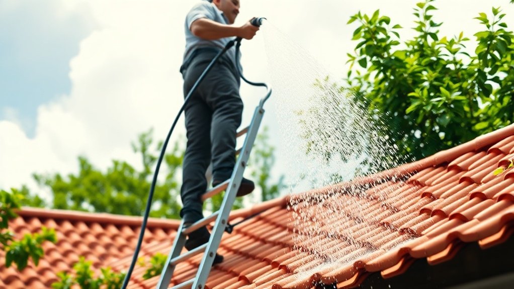 professional roof cleaning techniques