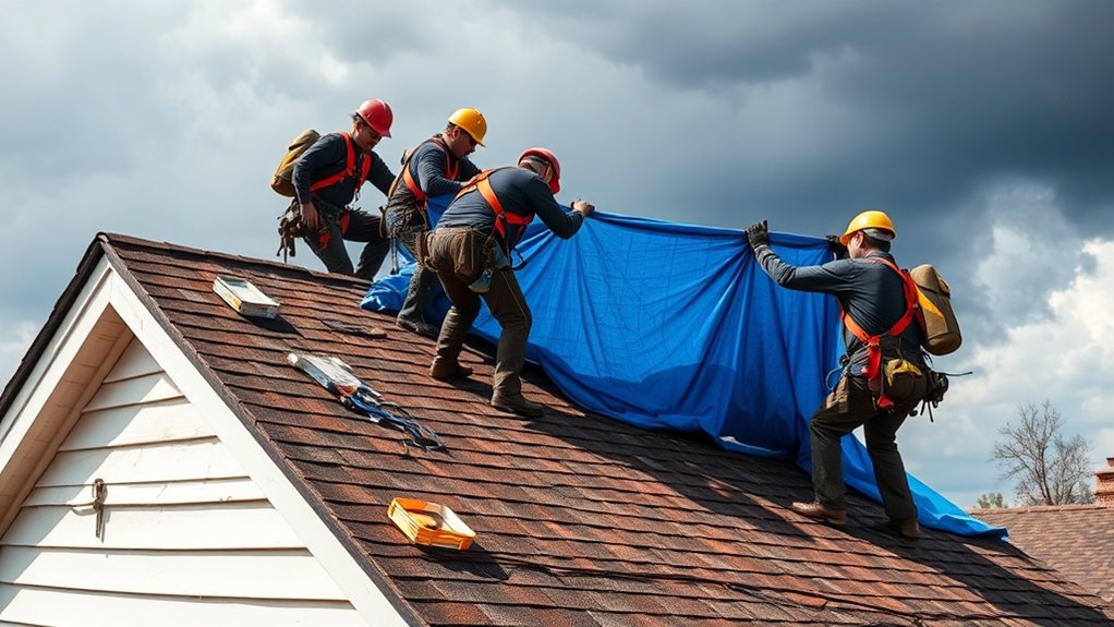 safety first during tarping