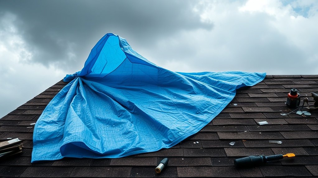 timely tarping prevents costly repairs