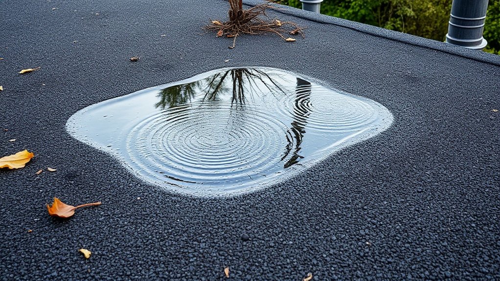 ponding water drainage issues