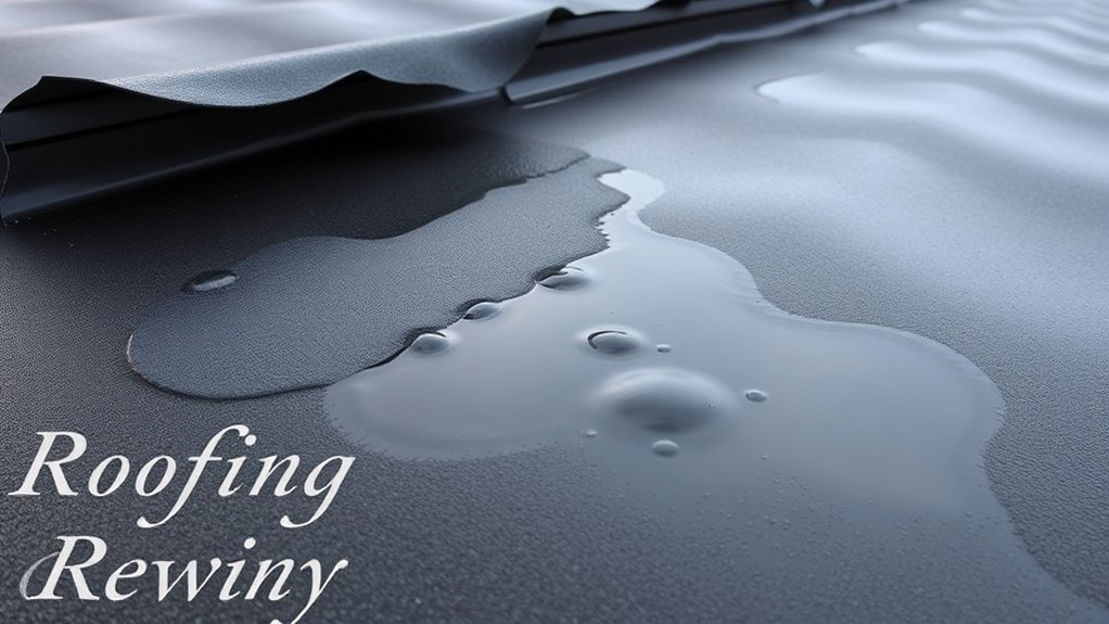signs of flat roof leaks