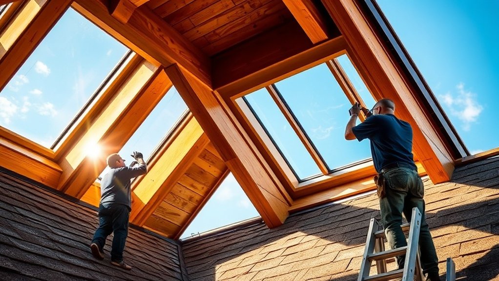 skylight installation and insulation