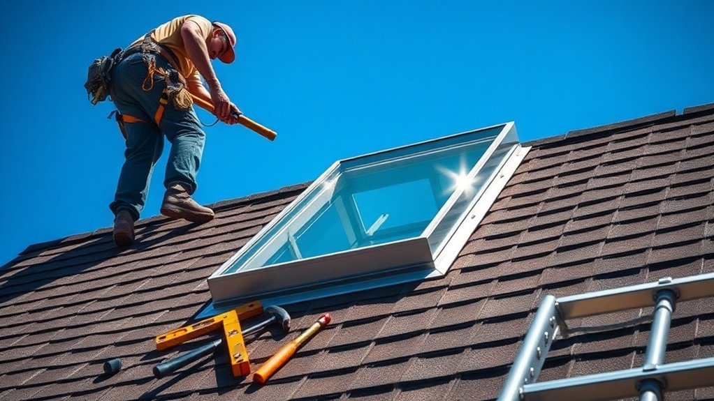 skylight installation and sealing