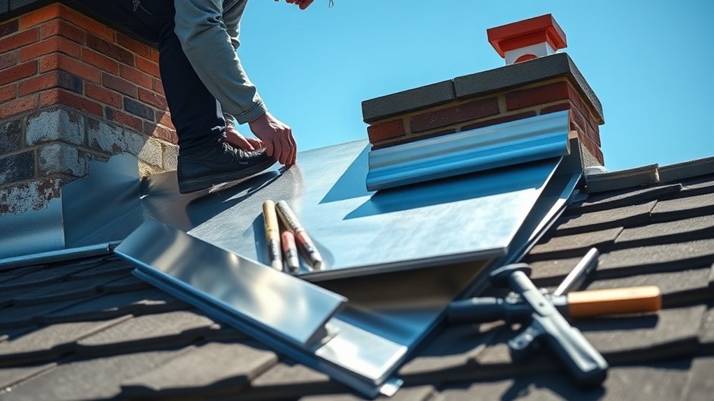 flashing installation for waterproofing