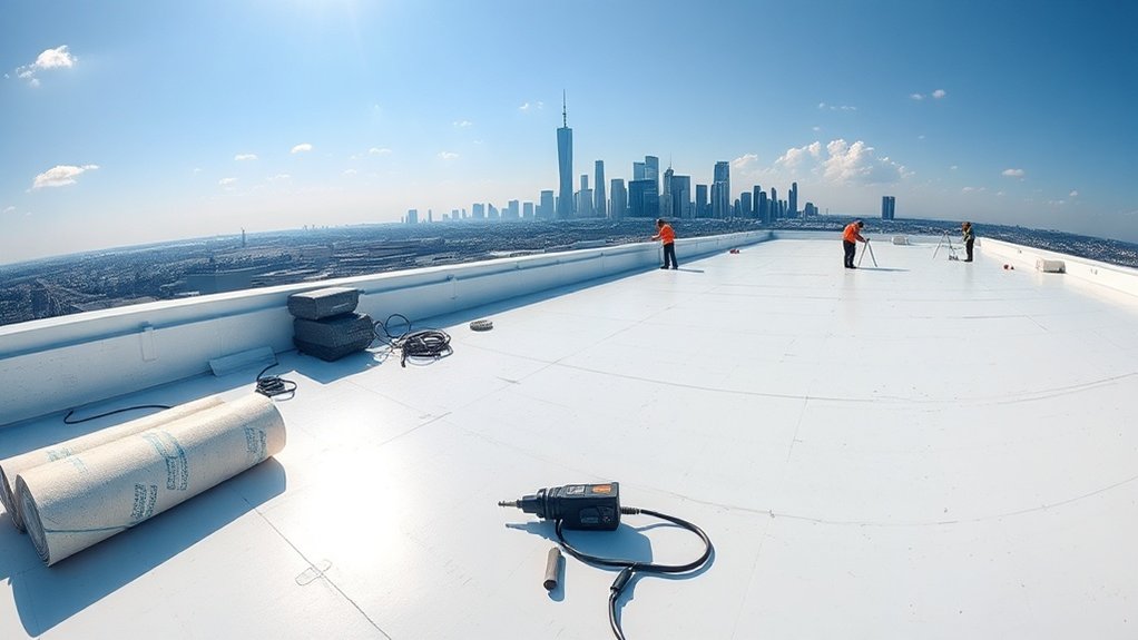 flat roofing installation methods