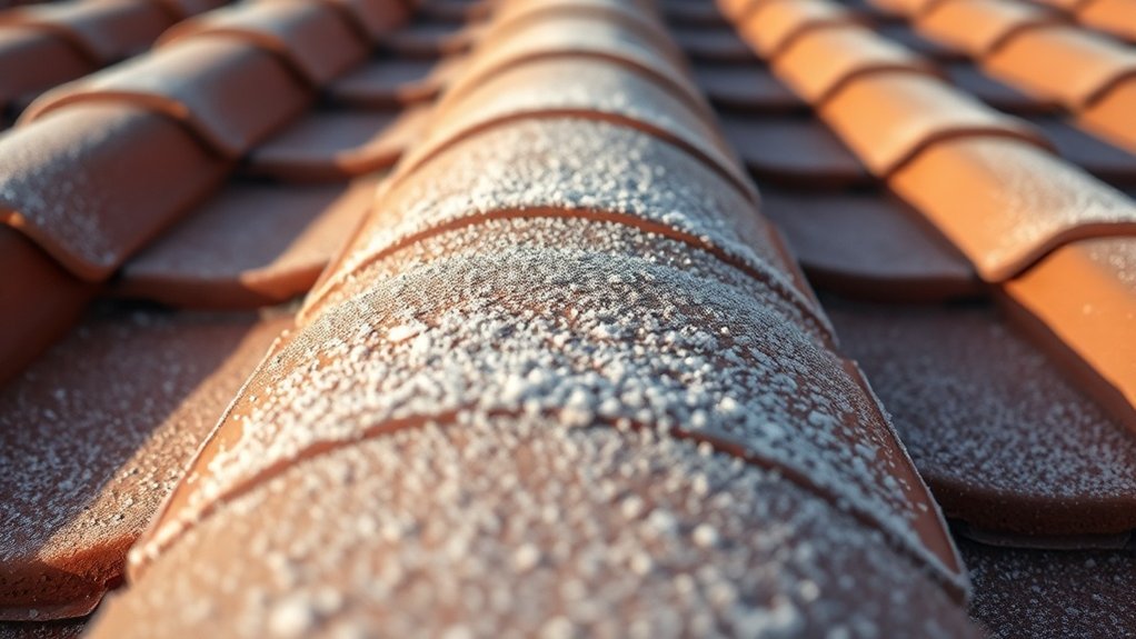frost resistant roof tile installation