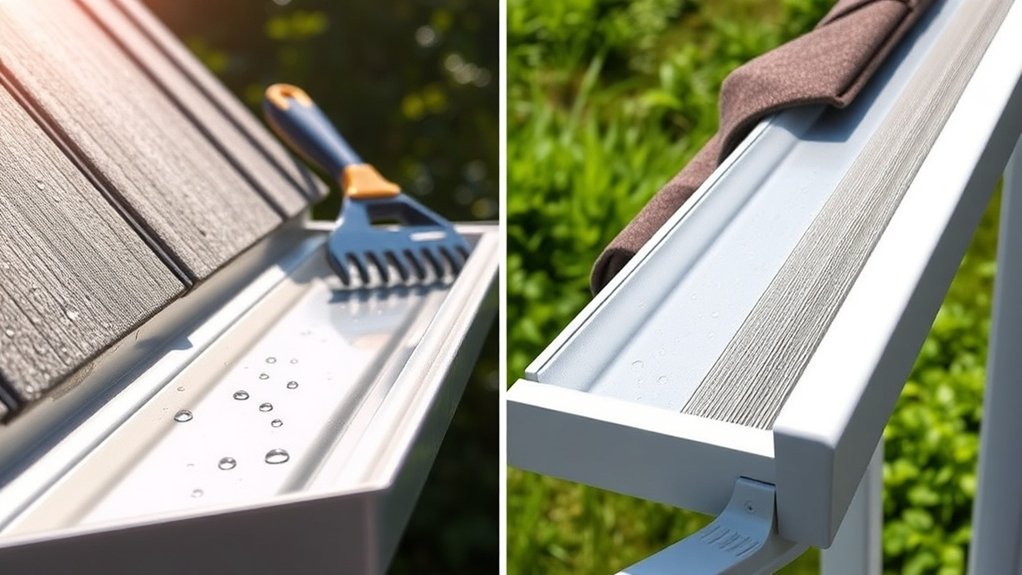 regular aluminium gutter maintenance