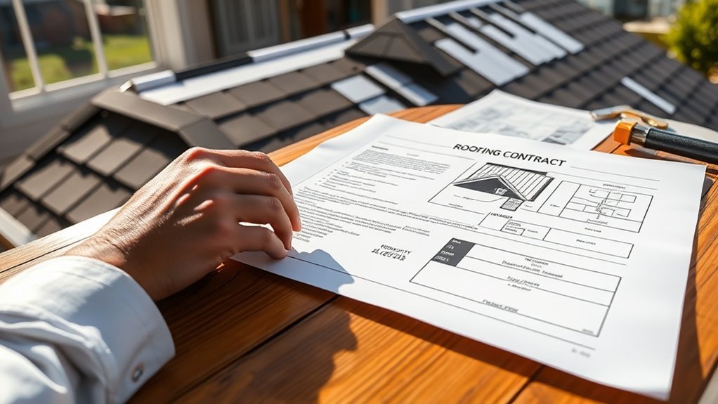 roofing contract specifications outlined