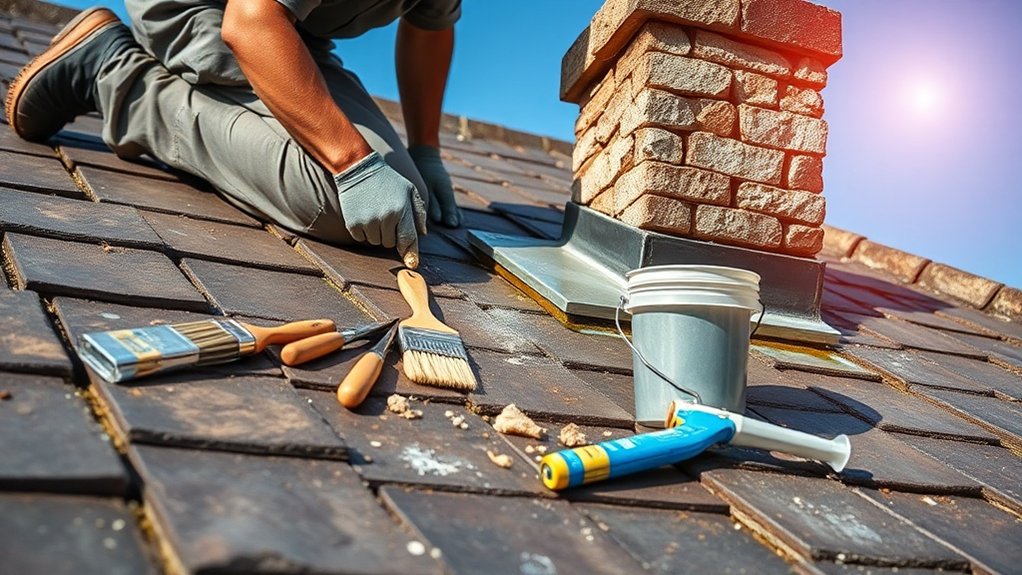 thoroughly clean chimney area