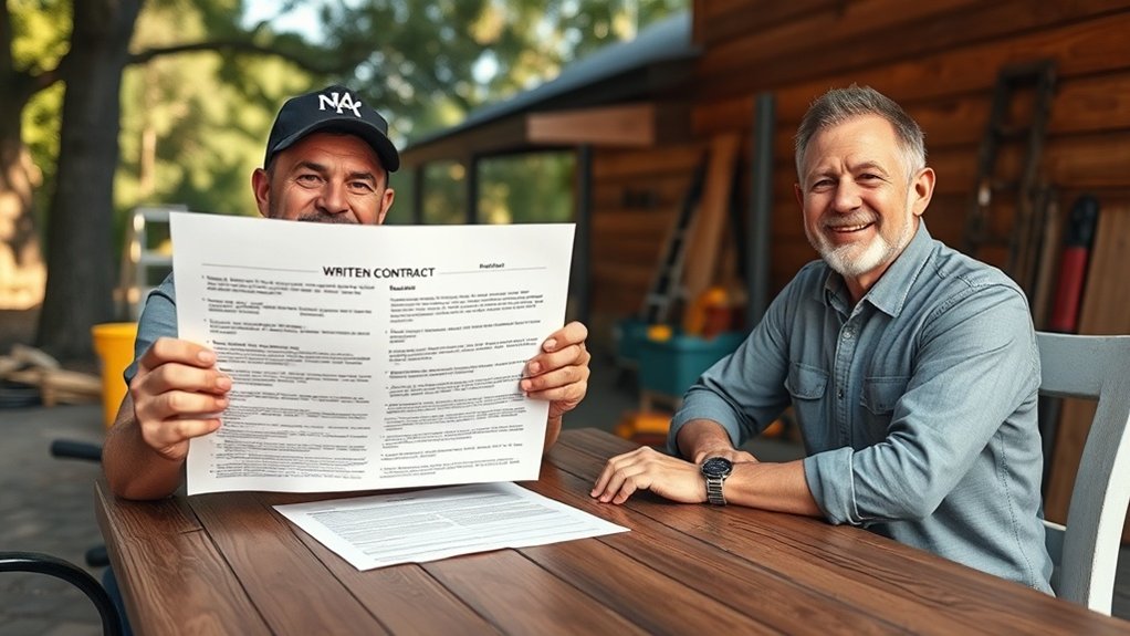 written contracts build trust