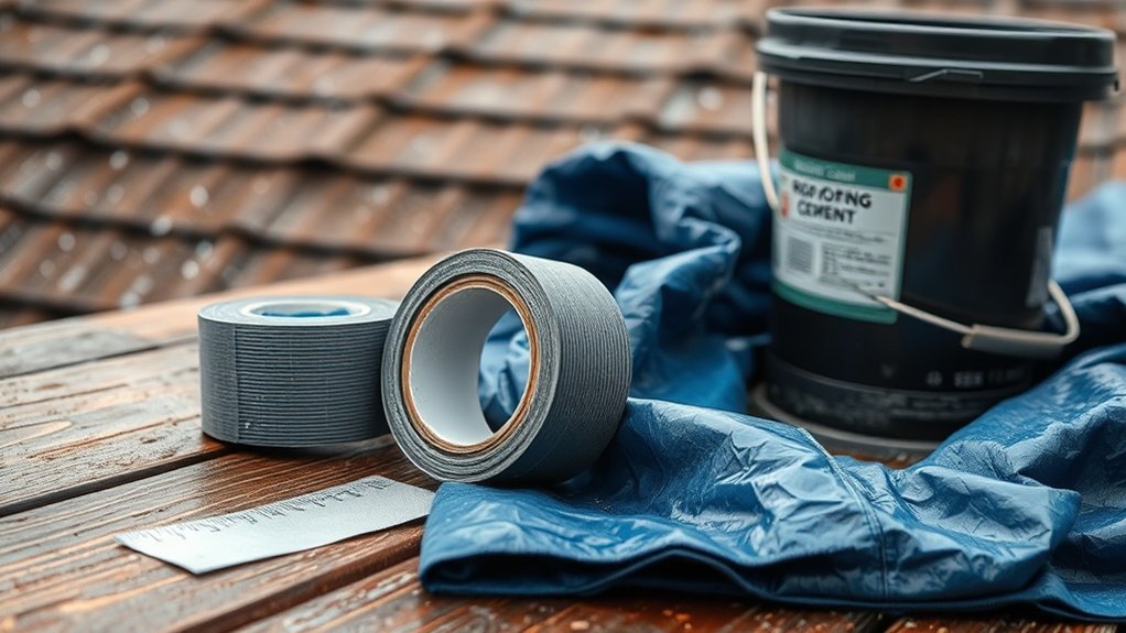 essential temporary patching materials